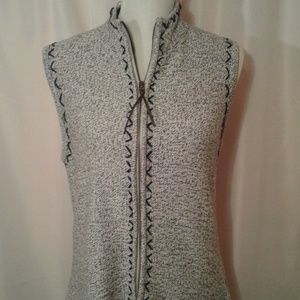 Christopher & Banks hand embroidered Vest  M